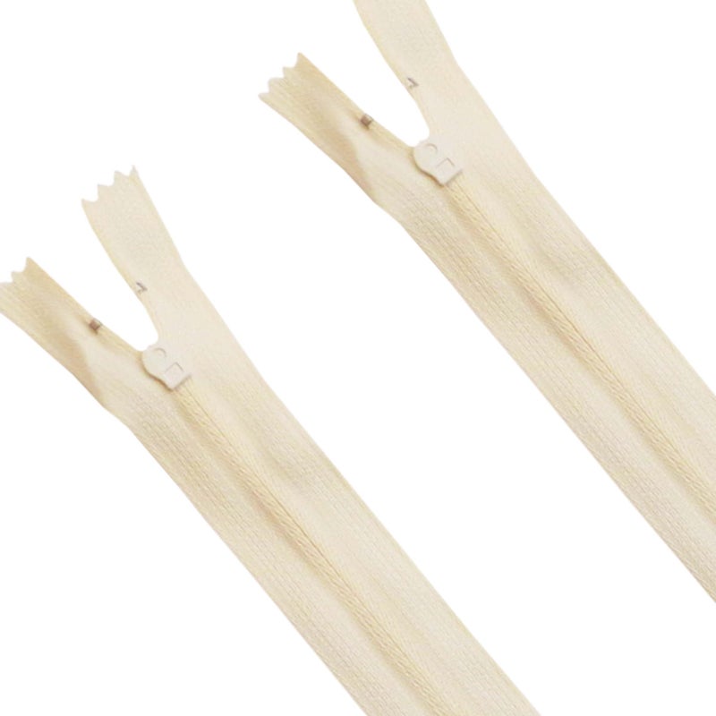 Seeking ROAM Standard Zippers, Nylon Coil, 2 Pieces (Cream Off White, 14 "" Inches) - Image 4